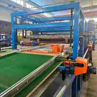 Ligne de production automatique de panneaux sandwich en laine de roche et EPS avec découpe de longueur PLC