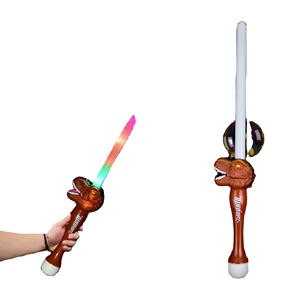 Brand Promotion LED Dinosaur Bubble Sword for Kids <b>Light</b>-<b>Up</b> Wand with Music for Summer Outdoor Wedding Decoration & Supplies - Product Image 1