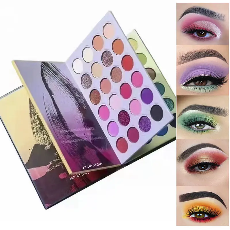 New Eyeshadow Palette 72 Màu Cuốn Sách Phong Cách Cao Sắc Tố Eyeshadow Palette Cuốn Sách Ướt Hữu Cơ Bóng Mắt Sản Xuất