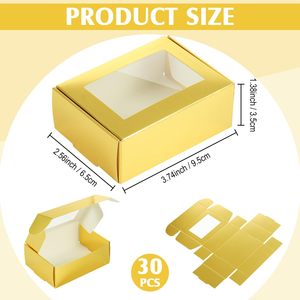 Cajas para Jabón Hechas a Mano, Mini Cajas de Regalo Kraft con Ventana para Panadería, Dulces, Jabones y Regalos - Product Image 2