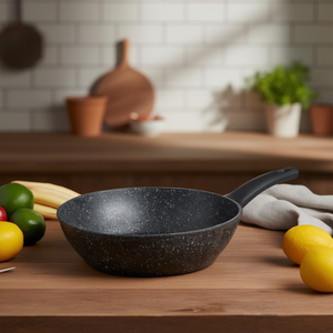 Padella Java per Frittura Profonda con Rivestimento Ceramico Antiaderente in Alluminio da 12 Pollici per Uso su Piano Cottura - Product Image 3