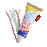 Jouet interactif pour chat en forme de dentifrice rose à la catnip, pour le divertissement autonome des chats, accessoires d'entraînement pour animaux de compagnie