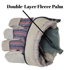 Gants de travail mécaniques pour hommes avec logo personnalisé OEM, en <span class=keywords><strong>cuir</strong></span> de vachette pleine fleur, pour jardinage, aménagement paysager, clôtures, échantillon gratuit - Product Image 5