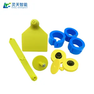 IP65 long range tracking reusable rfid uhf animal ear tags eartags for livestock cattle sheep cow chicken goat pig management