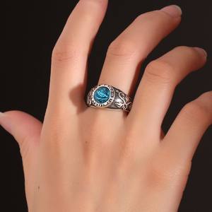 Anime Katekyo Hitman Reborn <span class=keywords><strong>Ring</strong></span> Giotto Anneaux en métal Halloween Homme Femme Cosplay Prop Accessoire Cadeaux - Product Image 5