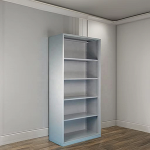 Design moderne traditionnel en acier à hauteur réglable classeur de livres 5 étagères déverrouiller porte ouverte balcon stockage pour salon - Product Image 6