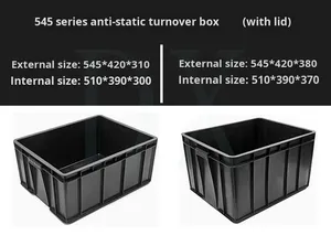 Customizable <strong>Plastic</strong> Turnover <strong>Antistatic</strong> <strong>Storage</strong> Box Anti-Static Parts Boxes <strong>ESD</strong> <strong>Storage</strong> <strong>Container</strong> <strong>for</strong> Smt Workshop - Product Image 5