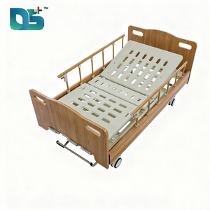 Cama Manual Portátil para Instalaciones Médicas con Barandillas Plegables de Aluminio, Manivelas de ABS, Freno Central, Ruedas Silenciosas y Altura Ajustable - Product Image 1
