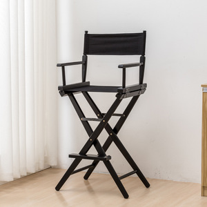 <span class=keywords><strong>Chaise</strong></span> de <span class=keywords><strong>réalisateur</strong></span> haute en bois blanc pliable de luxe pour adultes, logo personnalisé VIP, robuste - Product Image 2
