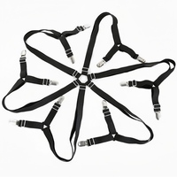 Attaches de draps multi-prise à 12 pinces, clips hexagonaux antidérapants pour draps de lit, pour éviter que les housses de canapé et les couettes ne s'en déplacent
