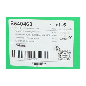 Prise de données électrique S540463 (5 pièces)-Mini Jack nouveau NFP scellé - Product Image 2