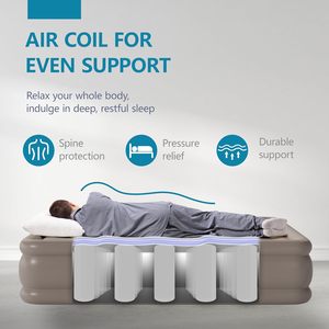 Hot Selling 35 Hole Portable Comfortable Inflatable Mattress Automatic Home Outdoor Camping School Bedroom Sleeping <b>Pad</b> - Product Image 2