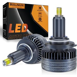 BULLNUXI 9005 HB3 Lampadine LED per fendinebbia 80W 6000K 25000lm 12V universali, confezione da 2 - Product Image 1
