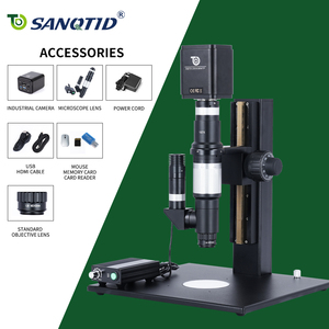 SANQTID TD-T167 Obiettivo per Microscopio Digitale Apocromatico 4K ad Alta Definizione con <span class=keywords><strong>Zoom</strong></span> Ultra 1.67X (0.3-3.0X), Messa a Fuoco Manuale, LED - Product Image 2
