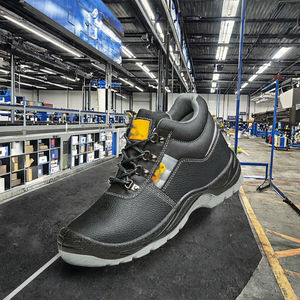 Chaussures <span class=keywords><strong>de</strong></span> sécurité légères à tige en maille pour hommes bout en acier imperméable respirant <span class=keywords><strong>semelle</strong></span> en caoutchouc confortable en cuir véritable PU sans danger pour - Product Image 2