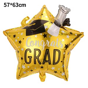 Globos de foil con personajes de graduación HLC ODM OEM Clase de 2026 con gorro de graduación, accesorios para fotomatón de fiesta escolar o universitaria - Product Image 4
