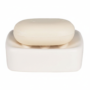 Portasapone in gres Spirella modello 'Retro' in bianco, 3,5 x 10,5 cm - Product Image 2