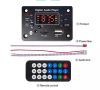 Papan Speaker JLH BT501 5V 12V, Papan Dekoder Wav Wma Mp3, Papan Dekoder Rekaman