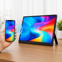 Monitor Portátil de 15.6 Pulgadas, 1920*1080 FHD IPS, Pantalla de Viaje con USB-C, Pantalla Extendida para Trabajadores Remotos