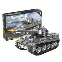 CAYI Nuevo Tanque Tigre Modelo Militar de la Segunda Guerra Mundial, Bloques de Construcción MOC, Tanque Militar OEM, Juego de Bloques de Construcción Educativos para Niños