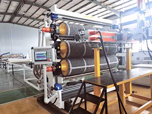 PP <span class=keywords><strong>HDPE</strong></span> 플라스틱 보드 기계 및 플라스틱 시트 압출 장비, TPE 자동차 발 매트 시트 생산 라인 - Product Image 6