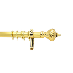 Wholesale Cheap Price High Quality Single Antique Brass <strong>Curtain</strong> <strong>Poles</strong> And Accessories <strong>Black</strong> Metal <strong>Curtain</strong> Rods Set For Windows - Product Image 3