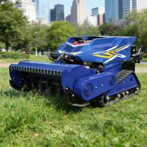 Tondeuse à gazon industrielle télécommandée diesel, robot agricole sur chenilles, débroussailleuse automatique à braquage zéro, vente chaude - Product Image 5