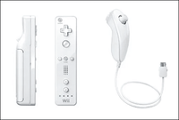 2-en-1 Joystick Remote Controller Nunchaku Built-In Motion Plus Vibration Motor Wireless 2.4GHz for for for for WII Game Control