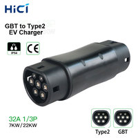 HICI GB/T vers TYPE2 chargeur adaptateur connecteur adaptateur stock prise Ev charge pour voiture ev