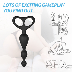 Sexbay Yeni Raflar Anal <span class=keywords><strong>Plug</strong></span> ve Çekme Halkası Kalp Şeklinde 3 Toplu Tıbbi Silikon Popo Fişi Özelleştirilebilir Renk Oyuncaklar Erkek ve Kadın İçin - Product Image 4