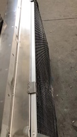 Grilles de ventilation horizontales modernes en acier inoxydable 304 avec volet électrique automatique et pare-soleil en maille pour la forage offshore