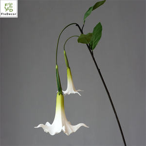 Arreglo Floral de Flores de Datura <span class=keywords><strong>Stramonium</strong></span> de PU de Alta Calidad, Trompeta Colgante, Decoración Popular para Bodas, Navidad y Graduaciones - Product Image 3