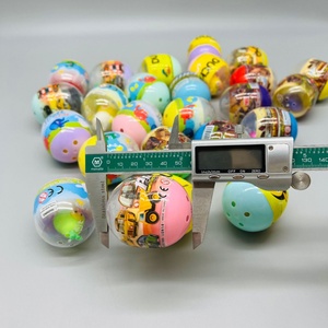 Huevos de Plástico con Juguetes de Animales 47*56mm Estilo Aleatorio Huevo Sorpresa Redondo y Cápsula de Juguete Mini Unisex Juguetes Baratos para Máquinas de Garra para Niños - Product Image 4