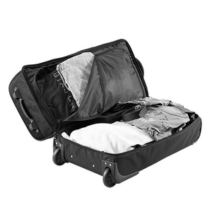 Trolley <strong>Travel</strong> <strong>Bags</strong> Waterproof Large Capacity Black Men Travelling <strong>Wheeled</strong> Useful Airport Duffle Trolley <strong>Bag</strong> - Product Image 4