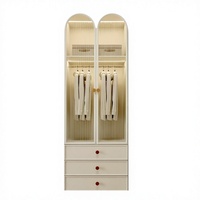 Armoire enfant moderne en bois, série Muffy, taille King, portable, modulaire, écologique, personnalisable OEM/ODM, garantie 5 ans
