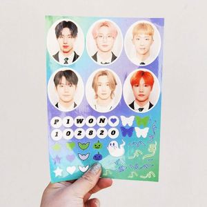 Wholesale Custom Printed PVC Vinyl Kiss Cut <b>Sticker</b> <b>Sheet</b> Personalized Cute Car Decoration - Product Image 1