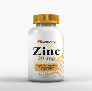 Suplemento Dietético, Soporte Antioxidante, Tableta de Zinc 30 <span class=keywords><strong>mg</strong></span>, Suplementos de Zinc Veganos, Tableta de Suplemento Vitamínico, Fábrica OEM - Product Image 1