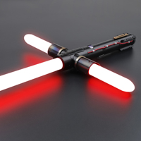 TXQSABER Kylo Ren SE Poignée en métal Couleurs infinies Blaster Balançoire lisse SNV4PRO Sabre laser Fonction multiple Jouets lumineux