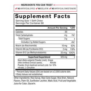 OEM/ODM Rote-Bete-Gummis Immununterstützung Kräuterergänzungen Natürliche Pflanzenextrakte Coenzym Q10 Vitamine 60 Stück - Product Image 5