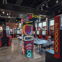 Machine de jeu d'arcade à monnayeur CK008 avec support en anglais, construction métallique, jeu de boxe Big Punch