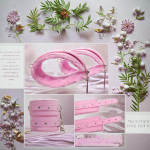 Bộ dụng cụ trói buộc BDSM dành cho người lớn với còng tay, bịt mắt, roi, vòng cổ, dùi cui dành cho các cặp đôi và phụ nữ - Product Image 3