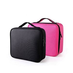 Wholesale Custom Logo Zipper Closure Large Capacity Portable Travel <b>Makeup</b> Pouch <b>Case</b> Bag for <b>Makeup</b> Artists - Product Image 2