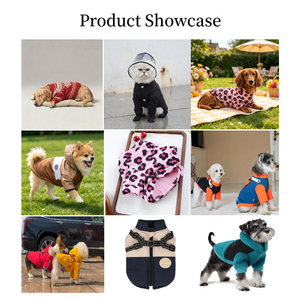 Manteau d'hiver chaud en tricot rayé à capuche pour chien, doux, imprimé léopard, coupe-vent, thermique, décontracté et tendance, pour chien à quatre pattes (type Teckel) - Product Image 3