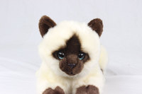 Chat persan personnalisé réaliste poupée en peluche, vente en gros matières premières organiques Animal mignon chat blanc jouet en peluche
