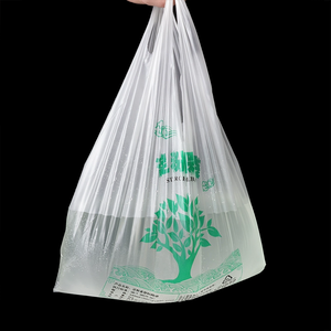 ถุงบรรจุภัณฑ์เสื้อยืด PVC ย่อยสลายได้ 100% จากผู้ผลิต ปรับแต่งโลโก้ได้ ถุงขอบคุณสำหรับการซื้อสินค้า ถุงช้อปปิ้ง ซูเปอร์มาร์เก็ต งานแสดงสินค้า - Product Image 4