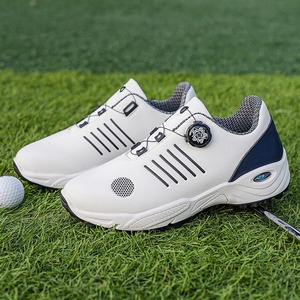 Zapatos de Golf Unisex Grises con Sistema de Cordones Boa, Parte Superior de PU, Suela de Goma, Entresuela de EVA, Forro de Malla, Diseño Transpirable e Impermeable - Product Image 4