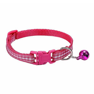 Collar para Perro o Gato a Cuadros Informal, Nuevo de Fábrica, Tejido Colorido con Característica Reflectante y de Liberación Rápida, Hecho de Poliéster - Product Image 6