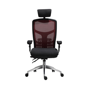 Sang trọng Điều hành lưới Ghế văn phòng cao trở lại 3 đòn bẩy nặng nhiệm vụ Cơ chế điều chỉnh chiều cao Thiết kế hiện đại chất liệu vải - Product Image 3