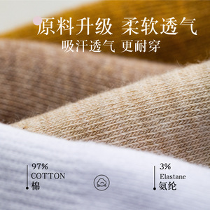 Men's Invisible Socks Pure Cotton Non-Slip Solid Color Summer Boat Socks Casual Wear - Product Image 3