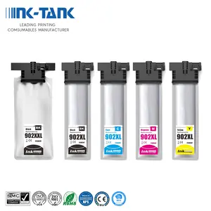 Inkt-Tank T902 902 Xl T902XXL T902XL 902XL Compatibel Kleur Inkjet Inkt Zak Cartridge Voor Epson Workforce Pro WF-C5210 WF-C5290